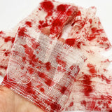 Popxstar 3m Halloween Bloody Cloth Strips Blood Gauze Bandage Haunted House Warning Isolation Belt Home Horror Party Scene Decor Props