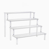 Popxstar  Acrylic Display Stand Pottery Storage Rack Doll Clay Figurine Display Stand Transparent Ladder Makeup Organization Shelf