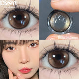 Popxstar  1 Pair New Product Color Contact Lenses with Diopter Myopia Eyes Natural High Quality Brown Contacts Lens Korean Lenses