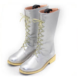 Popxstar Zoey Cosplay Shoes Silvery Boots Game KPop Role Play Performance Props For Women Girls