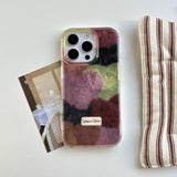 Popxstar  High Quality Exquisite Multiple Colors Velour Heart Pattern Case for iPhone 17 13 14 15 16 Pro Max 11 12 7 8 Plus 16e XS X Cover