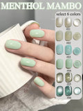 Autumn Winter Blue Black Red Glass Bead Crystal Cat Eye Gel Nail Polish New Whitening High Density Sparkling Nail