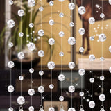 Popxstar Crystal Glass Bead Curtain European Living Room Bedroom Crystal Bead Curtain Wedding Festival Party Crystal Beads Decor Curtain