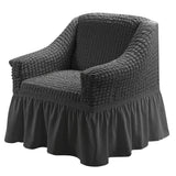 Single Seater Sofa Seater Seersucker Slipcover with Skirt Universal Stretch Sofa Couch Slipcover Easy Fitted Furniture Protector