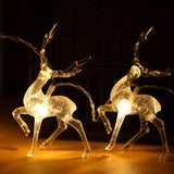 Popxstar USB Christmas Reindeer String Lights LED Garland Fairy Lights for Christmas Tree Wedding Curtain Garland Garden Party Room Decor