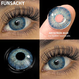 Popxstar  1pair New Blue Lenses Colored Green Contact Lenses for Eyes Brown Eyes Soft Contacts Lens Yearly Gray Lens Green Pupils