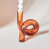 Popxstar Glass Vases Clear Flower Vase Candle Holders Wedding Centerpieces Home Decoration Table Centerpieces Candlestick Holder