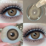 2pcs Polaris Red Contact Lenses for Eyes Natural Colorful Softlens Women Makeup Eye Contacts Yearly Brown Gray Lenses