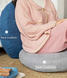 Popxstar Floor Seat Pillow Solid Color Suitable for Meditation Yoga Round Seat Pads Mat Pouf Sofa Chair Bed Car Seat Pillows Cushions