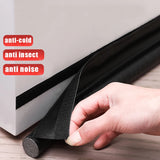 Popxstar Adjustable Door Bottom Seal Strip Weatherstrip Under Door Draft Stopper Anti-Cold One Side Gap Blocker Foam Weather Strip
