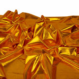 Popxstar Gold Shiny Color Four-sided Stretch Full Version Fabric for Wedding Dress Decoration Stage Performance Costume Fabri