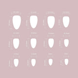 Popxstar  24Pcs Short Almond Fake Nails Nude Color Press On Nails Shiny Sequins Designs Simple DIY Manicure Women Acrylic False Nails