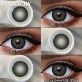 1 Pair Natural Eyes Color Contact Lenses for Eyes Brown Gray Beauty Pupils Blue Contacts Lens Yearly Cosmetic Lens