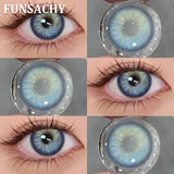 2pcs IKEREL Series Color Contact Lenses for Eyes Fashion Beautiful Lenses Eye Makeup Brown Color Lens Gray Pupil Yearly