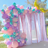 Popxstar Mermaid Balloon Garland Kit Mermaid Tail Purple Blue Balloons Mermaid Under The Sea Party Decor Girls Birthday Party Baby Shower