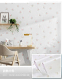 Popxstar Wallpaper Self-adhesive Moisture-proof Pastoral Flower Living Room Bedroom Waterproof Erasable Wall Sticker Home Decoration