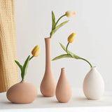 Popxstar Home Decor Ceramic Vase for Flower Arrangement Nordic Office Desk Cabinet Ornament Kitchen Accessories Dining Table Decor