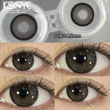 Popxstar  2Pcs Eyes Contacts Lenses for Men Women with Myopia Prescription Natural Black Color Lenses for Eyes Yearly Fast Shipping