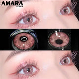 Popxstar  1 Pair Colored Contact Lenses Natural Look Fast Delivery Brown Eye Lenses Gray Contact Green Eye Lenses Blue Lenses