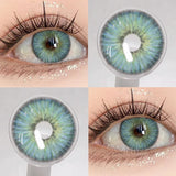 Popxstar  1pair New ARTHUR Color Contact Lenses for Eyes Green Eye Lenses Gray Contacts Fashion Cosmetic Pupils Yearly Color Eyes