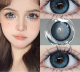 Popxstar 1 Pair New Product Korea Myopia Contacts Lenses  Fashion Purple Soft Color Contacts Fast Shiping