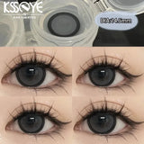 2PCS Brown Contact Lenses with diopters Natural Big Pupils cosmetics Beautiful Annual Color Contact Lenses  Fast Shipping