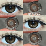 Popxstar 1 Pair Halloween Contact Lenses Beauty Eye Color Lenses Cosplay Pupils Myopia Lens with Prescription Natural Blue Lens