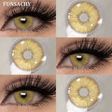 Popxstar  2pcs Colorcon Contact Lenses Gray Pupils for Eyes Fashion Color Contact Lenses Eye Makeup Beauty Cosmetics Blue Lenses