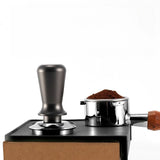 Popxstar  1pcs Stainless Steel Coffee Tamper Elastic Pressure Coffee Tool with Handle Safe Material for Kitchen Use