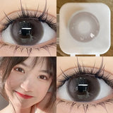 2PCS Brown Natural Colored Eyes Lenses Beauty Pupils Korean Lenses with Myopia Graduation Yearly Cosmetics Fast Shipping