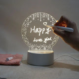 Popxstar Valentines Day Gift Message Board Lamp With Erasable Markers Rewritable Light Board For Desk Kids Bedroom Sleep Led Night Light Room Decor