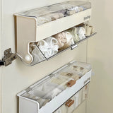 Popxstar cabin weekend inspo Wall Mounted Drawer Organizer Multifunctional Transparent Sock Organizer Panties Organizers with Classified Storage for Cupboard