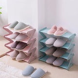 Popxstar 1 set - Household Simple Multi-layer Space-saving X-shaped Shoe Rack Multi-functional Assembly Shoe Cabinet Dust-proof Storage R