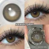 Popxstar  2pcs Blue Green Contact Lenses Yearly New Colored Lens Brown Natural Cosmetic Gray Big Eyes Korean Student Beauty Pupil