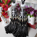 European Luxury Curtain Hanging Ball Straps Tied Rope Curtain Buckle Hook Tassel Strap Home Decor