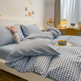 Popxstar  Kawaii Bear Printed Bed Set Floral Duvet Cover Pillowcase Bedding Set Cute Dinosaur Bed Linen Sheet Quilt Full Queen King Size