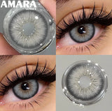 Popxstar  1 Pair Black Color Contact Lenses for Eyes 14.5mm Fashion Contact Lenses Brown Natural Contact Lenses Gray Soft Lens