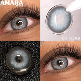 Popxstar  1 Pair soft Lenses Colored Contact Beauty Colored Pupils Green Contact Lenses Natural Look Lenses Women Brown Pupils