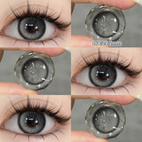 Popxstar  -1 Pair Myopia Color Contact Lenses for Eyes with Prescription Makeup Eye Color Lenses Beauty Pupils Fashion Blue Lenses