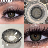 Popxstar  1 Pair Fashion Color Contact Lenses for Eyes Brown Lenses Colorcon Blue Lenses Yearly Beautiful Grey Eye Pupils Lens