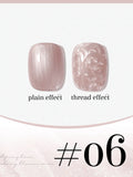 New Pearlescent Pearl White Thread Gel Nail Polish UV/LED Soak Off Gel, Suitable For Home Nail Salon For Wedding Gift