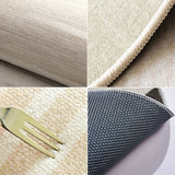 Popxstar Study Bedroom Home Carpet Chair Non-slip Floor Mat Beige Striped Rug Living Room Swivel Chairs TPR Bottom Anti-slip Area Rugs