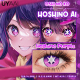 Popxstar Cosplay Anime Color Contact Lenses for Oshi No Ko Ai Ai Hoshino Rubi Ruby Akuamarin Kana Purple Lenses Red Lenses Pink Len