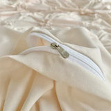 Popxstar  Three-dimensional Pinch Pleated Crafts Double Duvet Cover Set 220x240 Solid Twist Flowers King Size Bedding Set Quilt Cover Set