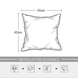 Popxstar Jacquard Cushion Cover 45cm*45cm Square Throw Pillows for Sofa Living Room Home Decorative Solid Color Pillowcase Decoration