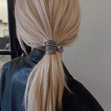 Popxstar High Ponytail Clip for Women Fashion Metal Hair Claw Girls Clamps Girl Fixed Hairpin Claw Clip Hair accessories Headwear