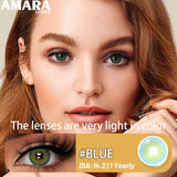 Popxstar  New Natural Color Contact Lenses 2pcs Colorful Makeup Eyes Contact Lens Blue Beauty Pupils Yearly Cosmetic Gray Lenses