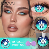Popxstar Halloween Cosplay Cosmetics Color Contact Lenses Red Color Lens Anime White Lenses Big Eye Lenses