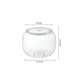 Popxstar  Halloween Candy Jar Desktop Decoration Kitchen Pumpkin Sealed Jar Moisture-proof with Lid Multifunctional Pet Food Storage Box