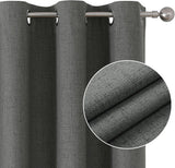 Popxstar Blackout Curtains 350cm Height Room Darkening Curtains for Bedroom 100% Black Out Textured Thermal Curtain Privacy Protection